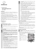 Preview for 3 page of Renkforce 1362940 Operating Instructions Manual