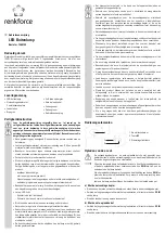 Preview for 7 page of Renkforce 1369125 Operating Instructions Manual