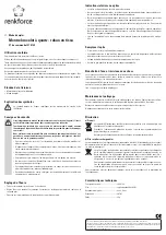 Preview for 3 page of Renkforce 1370140 Operating Instructions