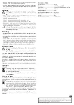 Preview for 2 page of Renkforce 1374782 Operating Instructions Manual