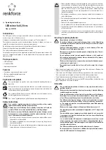 Preview for 3 page of Renkforce 1374782 Operating Instructions Manual