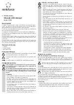 Preview for 7 page of Renkforce 1377590 Operating Instructions Manual