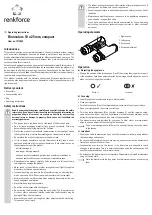 Предварительный просмотр 3 страницы Renkforce 1377849 Operating Instructions Manual