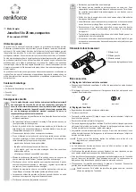 Preview for 5 page of Renkforce 1377849 Operating Instructions Manual