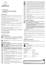 Preview for 4 page of Renkforce 1377963 Operating Instructions