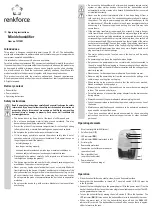 Preview for 3 page of Renkforce 1377991 Operating Instructions Manual