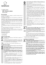 Preview for 7 page of Renkforce 1378272 Operating Instructions Manual