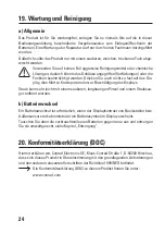 Предварительный просмотр 24 страницы Renkforce 1380336 Operating Instructions Manual