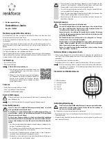 Preview for 1 page of Renkforce 1380345 Operating Instructions Manual