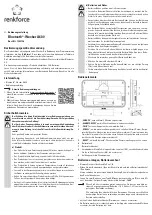 Preview for 1 page of Renkforce 1382126 Operating Instructions Manual