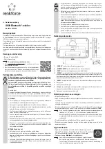 Preview for 10 page of Renkforce 1382126 Operating Instructions Manual