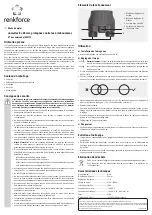 Предварительный просмотр 3 страницы Renkforce 1382127 Operating Instructions