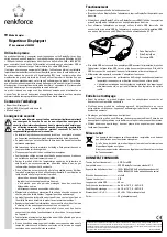 Предварительный просмотр 3 страницы Renkforce 1383254 Operating Instructions