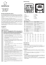 Renkforce 1383425 Operating Instructions Manual preview