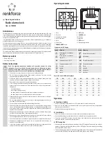 Preview for 3 page of Renkforce 1383425 Operating Instructions Manual