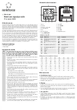 Preview for 5 page of Renkforce 1383425 Operating Instructions Manual