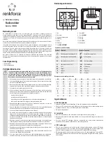 Preview for 7 page of Renkforce 1383425 Operating Instructions Manual