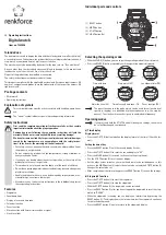 Preview for 3 page of Renkforce 1383426 Operating Instructions Manual