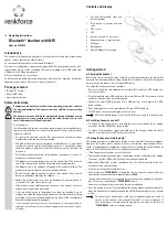 Preview for 3 page of Renkforce 1384373 Operating Instructions Manual