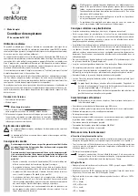 Preview for 7 page of Renkforce 1391579 Operating Instructions Manual