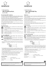 Renkforce 1395556 Operating Instructions preview