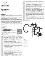 Preview for 3 page of Renkforce 1398134 Operating Instructions Manual