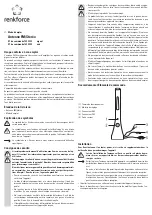 Preview for 5 page of Renkforce 1399993 Operating Instructions Manual