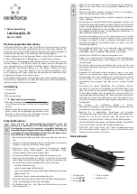 Renkforce 1403322 Operating Instructions Manual preview
