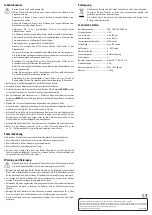 Preview for 2 page of Renkforce 1403322 Operating Instructions Manual