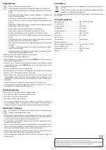 Preview for 8 page of Renkforce 1403322 Operating Instructions Manual