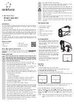 Preview for 3 page of Renkforce 1404049 Operating Instructions Manual