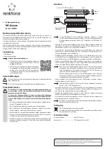 Renkforce 1404054 Operating Instructions предпросмотр