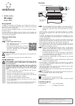 Предварительный просмотр 4 страницы Renkforce 1404054 Operating Instructions