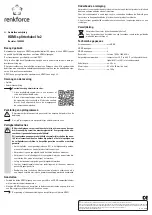 Preview for 4 page of Renkforce 1404059 Operating Instructions