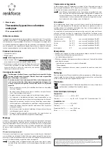 Preview for 3 page of Renkforce 1404109 Operating Instructions