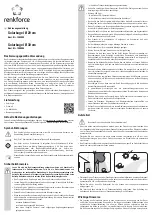 Preview for 1 page of Renkforce 1405085 Operating Instructions Manual