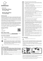 Preview for 7 page of Renkforce 1405085 Operating Instructions Manual