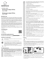 Preview for 10 page of Renkforce 1405085 Operating Instructions Manual