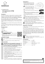 Preview for 2 page of Renkforce 1407478 Operating Instructions