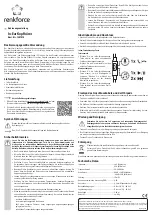 Предварительный просмотр 1 страницы Renkforce 1407915 Operating Instructions