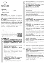 Предварительный просмотр 5 страницы Renkforce 1407923 Operating Instructions Manual