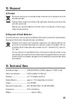 Preview for 41 page of Renkforce 1416078 Operating Instructions Manual