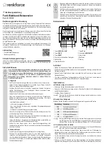 Preview for 1 page of Renkforce 1423364 Operating Instructions Manual