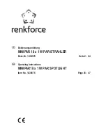 Renkforce 1436576 Operating Instructions Manual предпросмотр