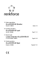 Preview for 1 page of Renkforce 1490494 Operating Instructions Manual