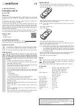 Предварительный просмотр 2 страницы Renkforce 2111255 Operating Instructions