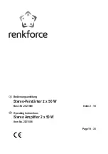 Renkforce 2521586 Operating Instructions Manual предпросмотр