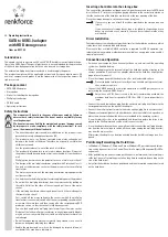 Preview for 3 page of Renkforce 55 71 93 Operating Instructions Manual