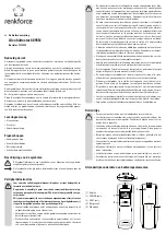 Preview for 7 page of Renkforce 6895N Operating Instructions Manual