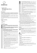 Preview for 7 page of Renkforce 754266 Operating Instructions Manual